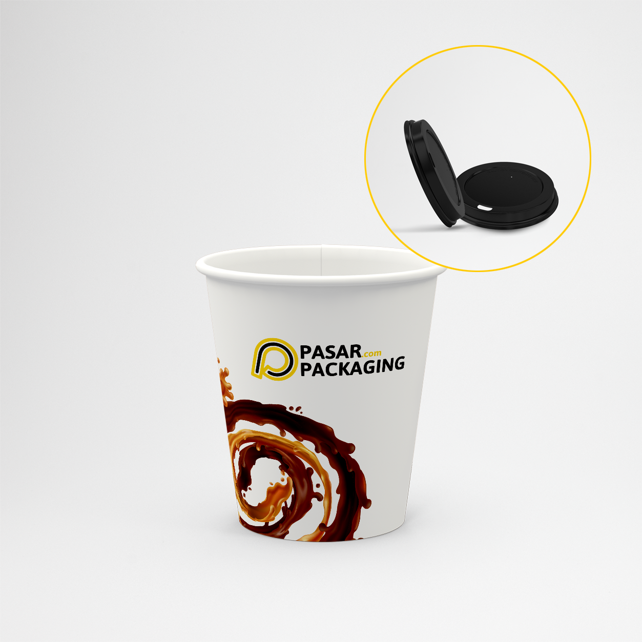 12oz Hot Paper Cup - Printed - Pasar Packaging