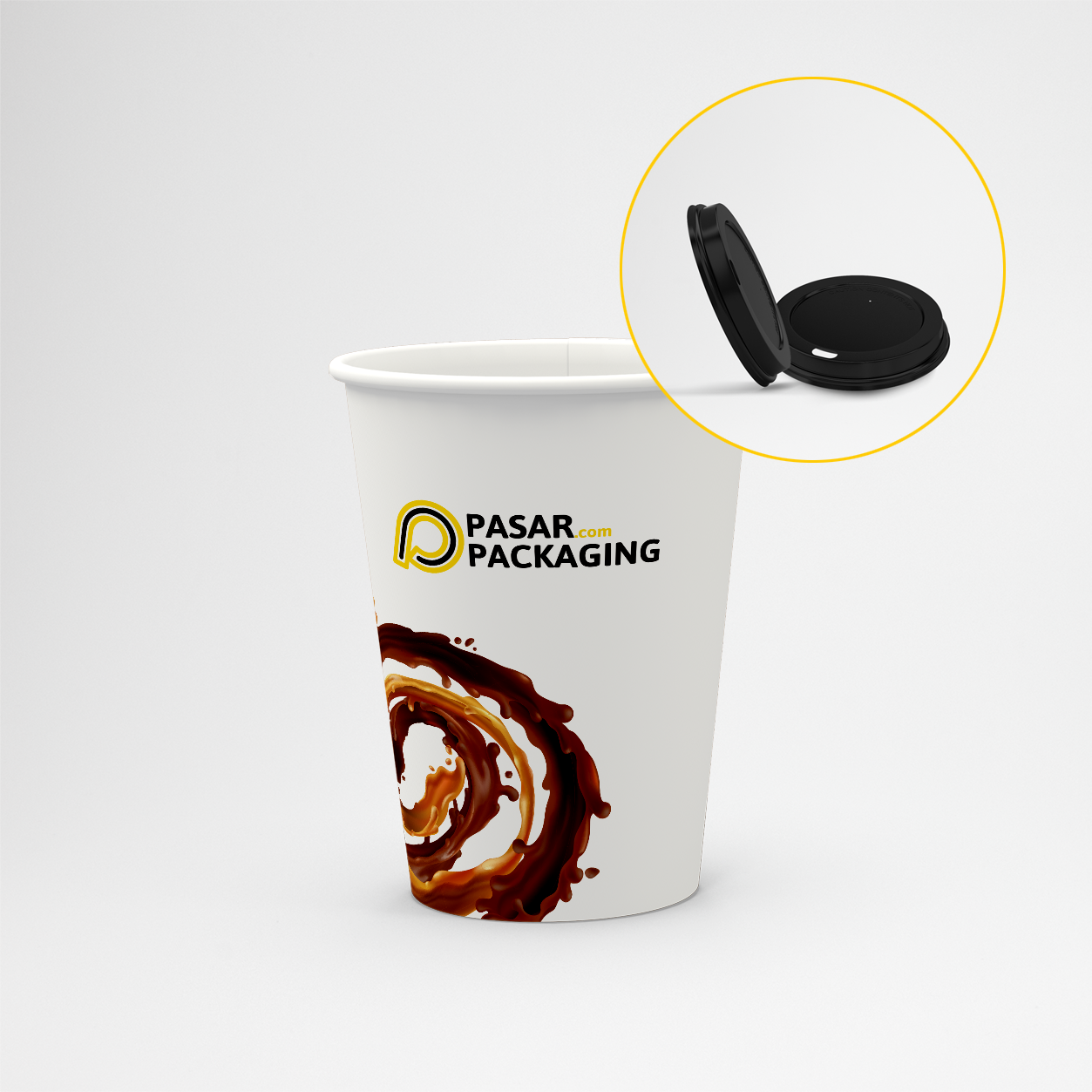 16oz Hot Paper Cup - Printed - Pasar Packaging