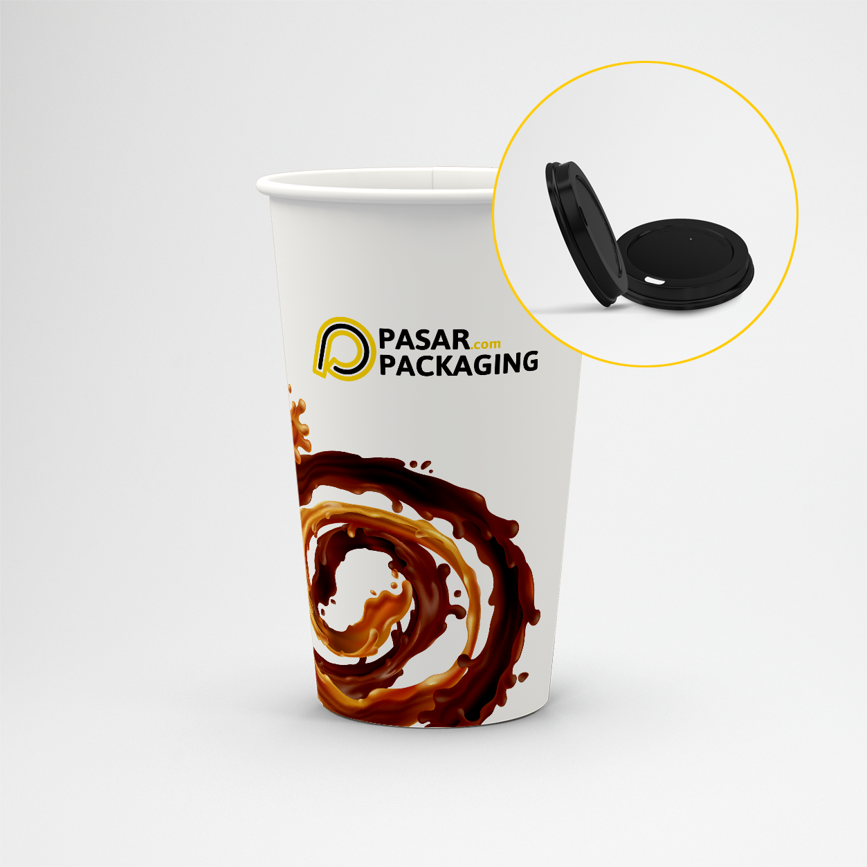 22oz Hot Paper Cup - Printed - Pasar Packaging