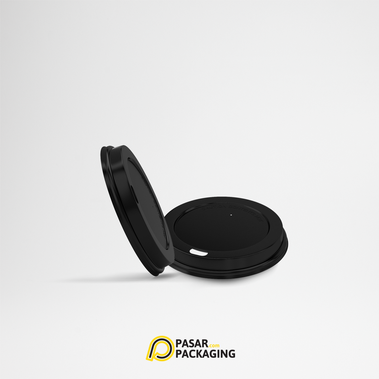 8oz Black Hot Lid Paper Cup - Pasar Packaging