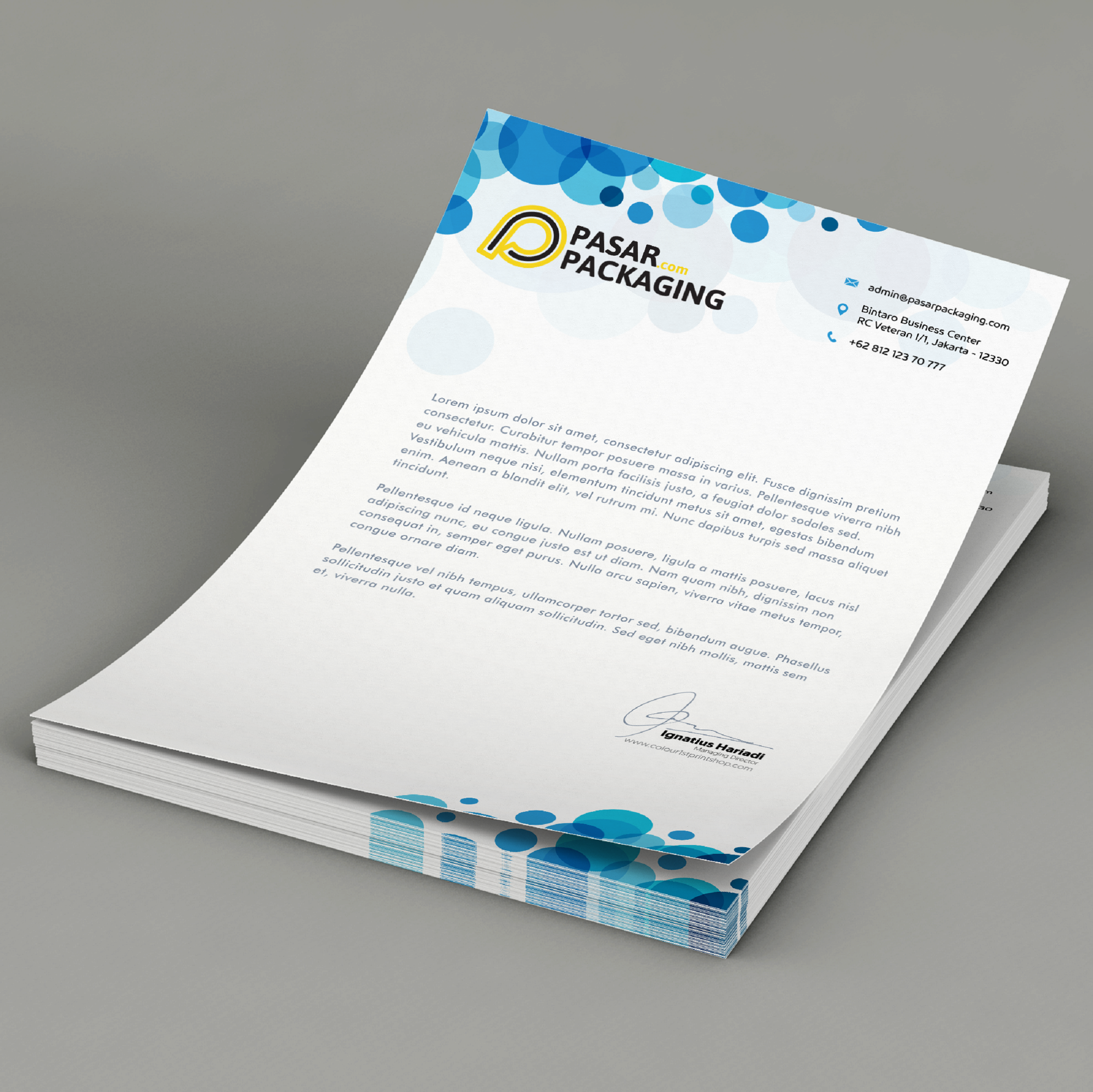 Letterhead - Pasar Packaging