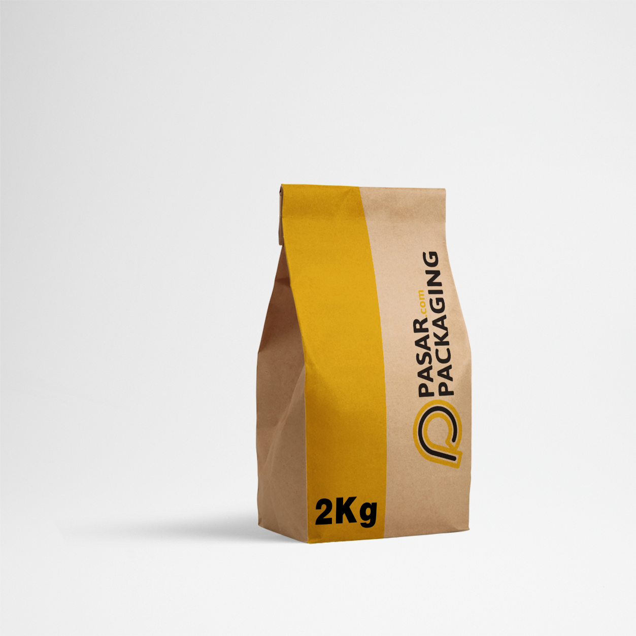 25x8x34 Sack Bag Brown Kraft - Printed - Pasar Packaging