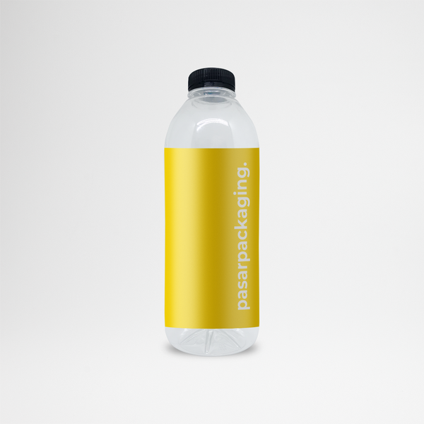 1000ml PET Bottle + Sticker - Pasar Packaging