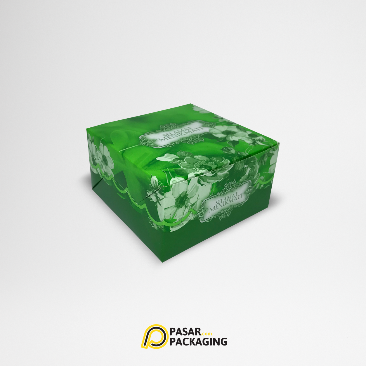 12x12 Green Snack Box - Pasar Packaging