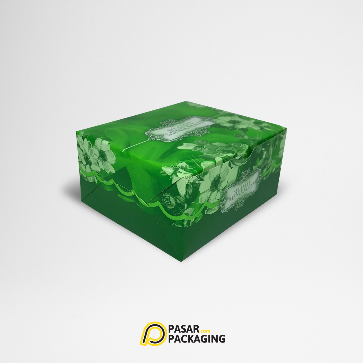 14x12 Green Snack Box - Pasar Packaging