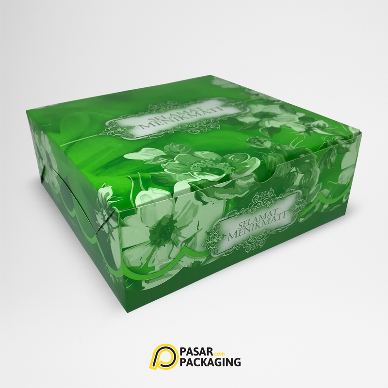 20x20 Green Snack Box - Pasar Packaging