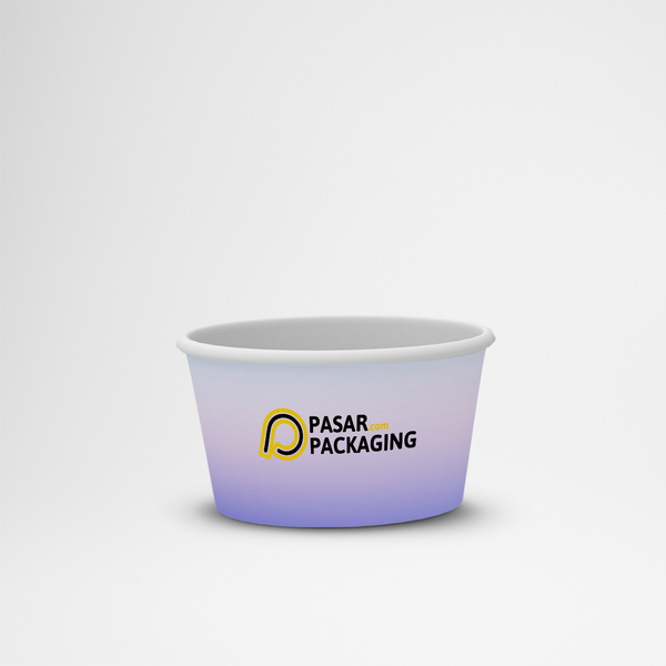 5oz Ice Cream Paper Cup - Printed - Pasar Packaging