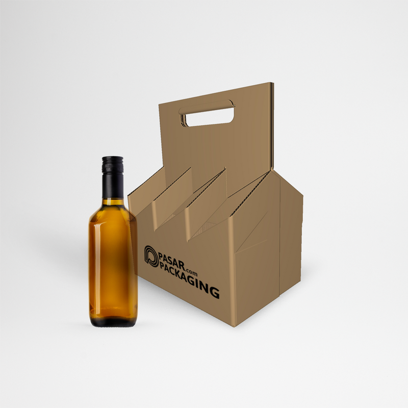 6 Bottles Tray Carrier - Sablon - Pasar Packaging