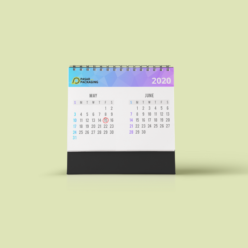 Landscape Desk Calendar - Pasar Packaging